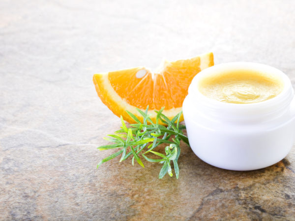 Face cream rich with vitamin C